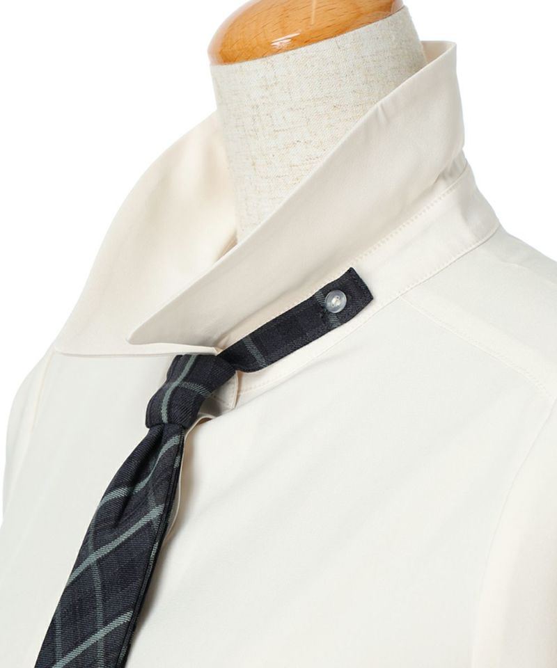 Tie attachment part (ivory×gray)