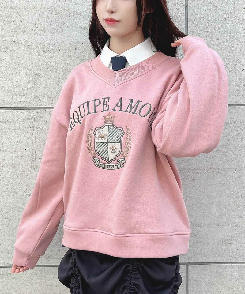 CPCM｜落書き刺繍カレッジロゴスウェット | Rakuten Fashion
