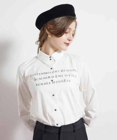 □Message print shirt/an another angelus [52BF01j012]