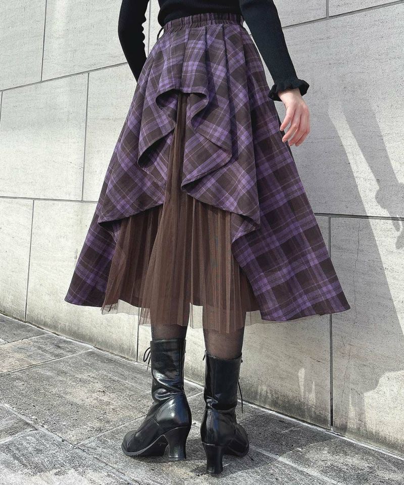 purple×brown / 165cm