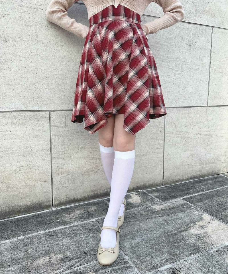 bordeaux×beige / 157cm