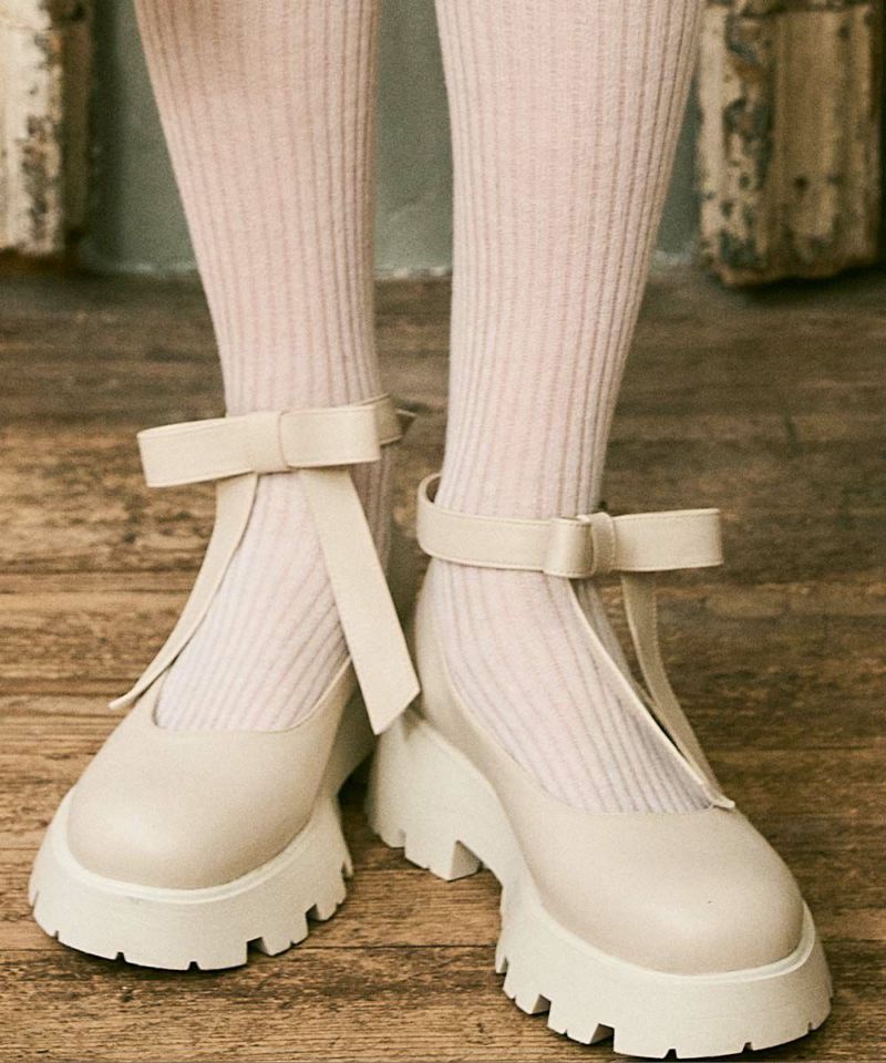 【メーカー直売】 ビッグリボン厚底パンプス/F i.n.t公式 F | [53AA01c002] i.n.t 犬服・アクセサリー