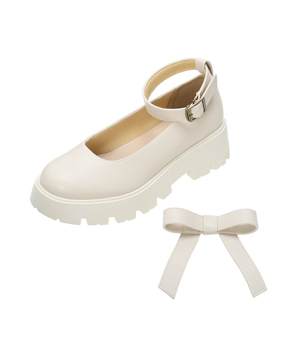 リボンを外した状態 (ivory)