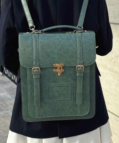 Double belt vertical satchel bag/F i.n.t [53AC02a004]