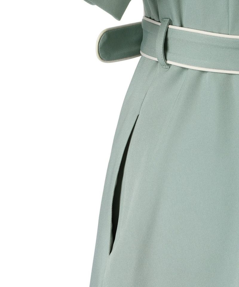 Side pocket (light green×white)