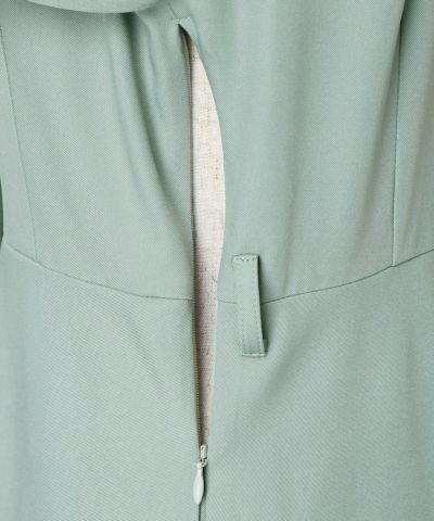 Side zipper (light green×white)