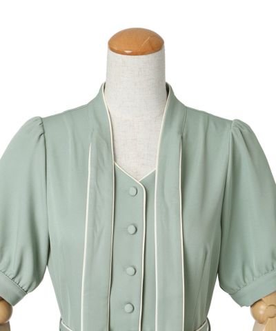 Ribbon untied (light green×white)