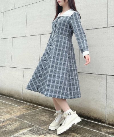 navy×white / 157cm