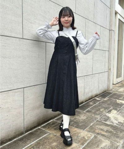 Petite ribbon flare camisole dress/F i.n.t [53AE04f002]