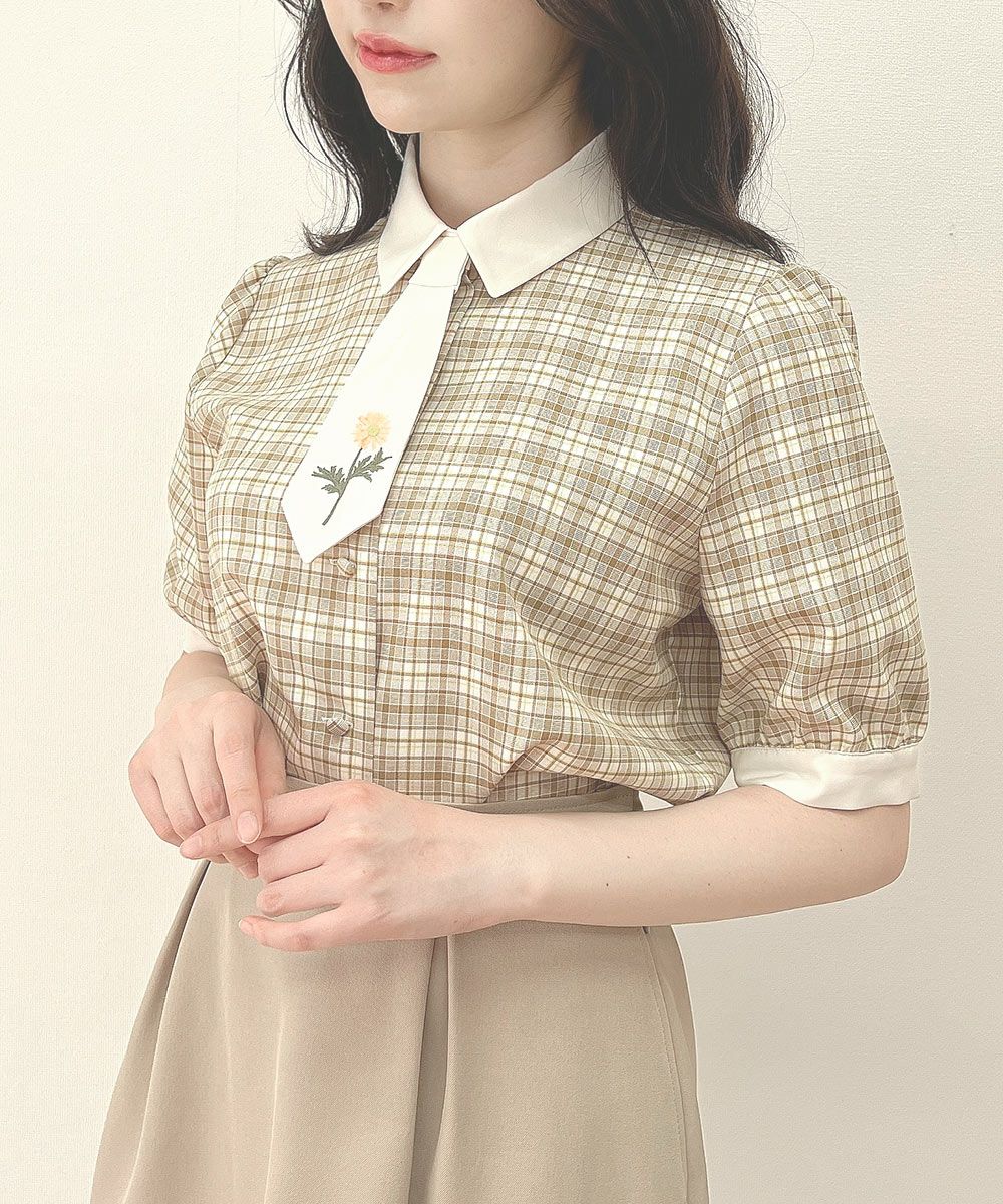 beige×white / 157cm