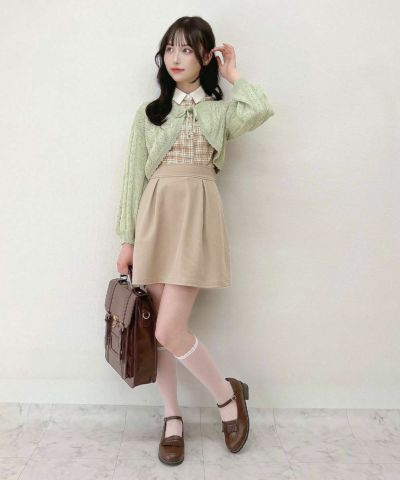 beige×white / 157cm