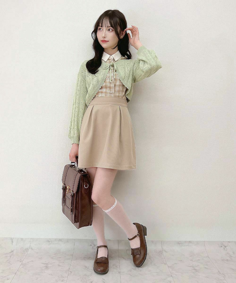 beige×white / 157cm