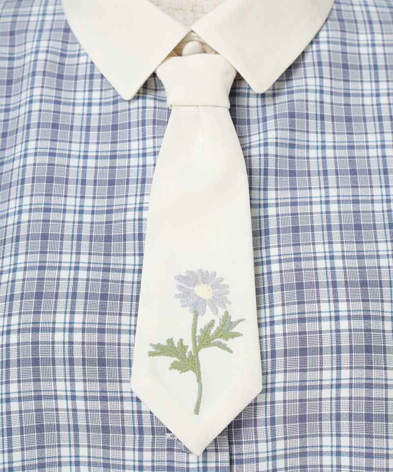 Necktie (navy×white)