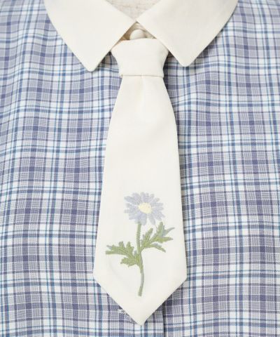 Necktie (navy×white)