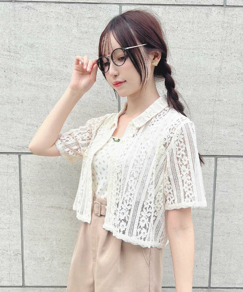 □ストライプレースシャツ/F i.n.t [53AF01h006] | F i.n.t公式通販サイト