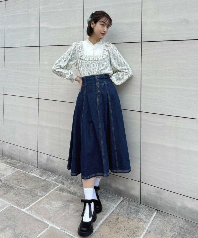 ivory×blue / 157cm