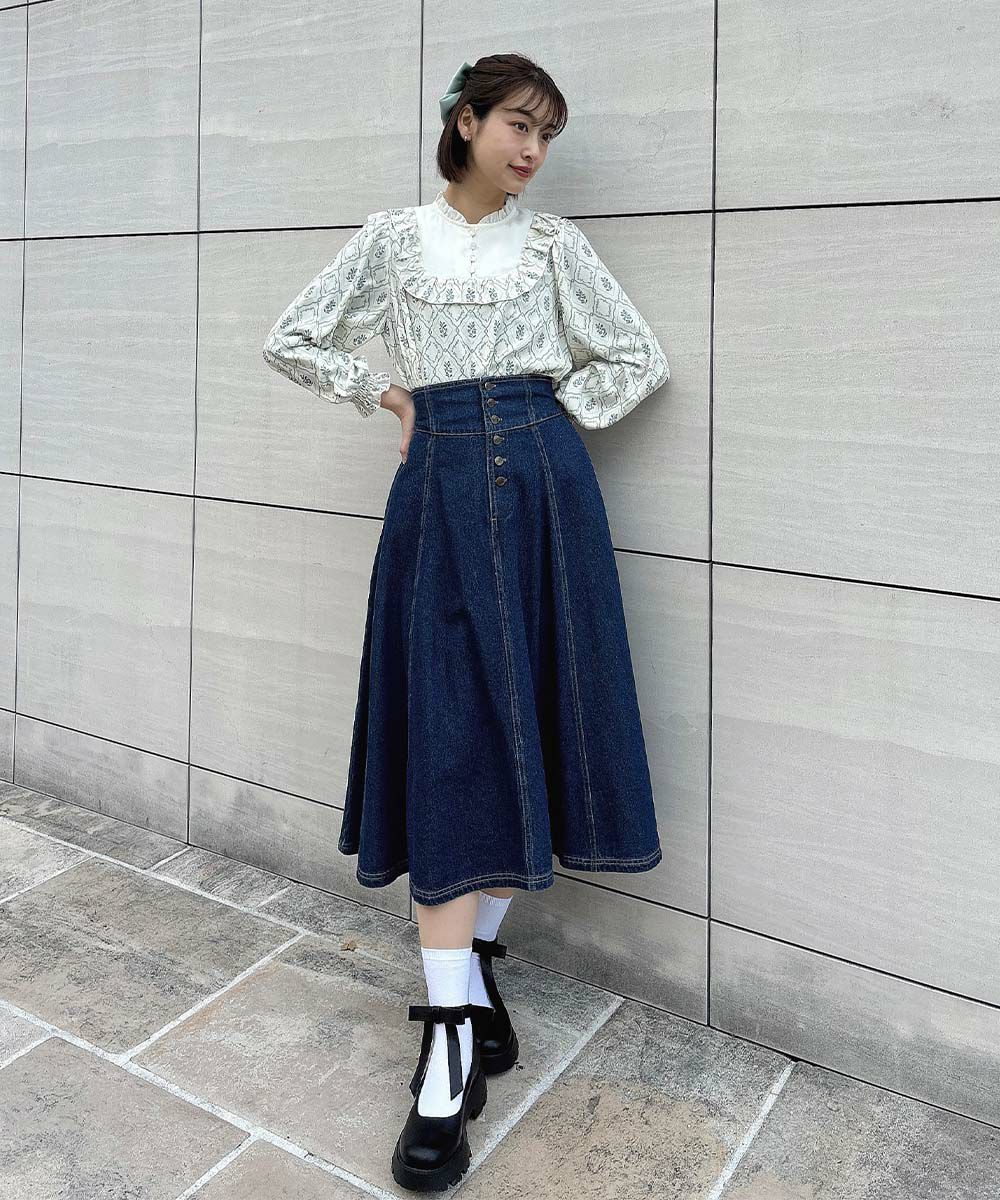 ivory×blue / 157cm