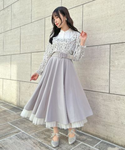 off white×purple / 157cm