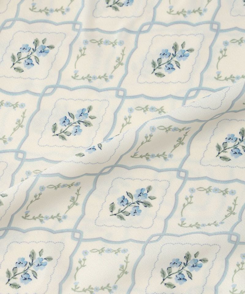 Fabric up (ivory x blue)