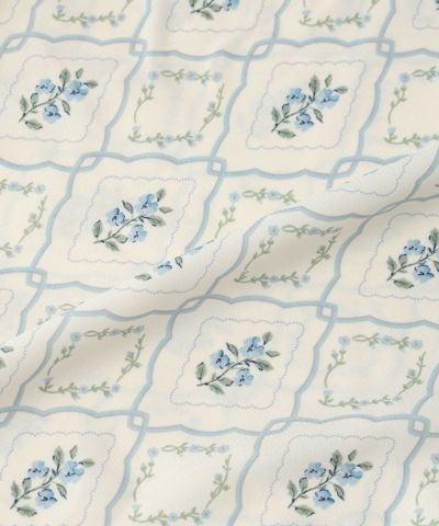 Fabric up (ivory x blue)