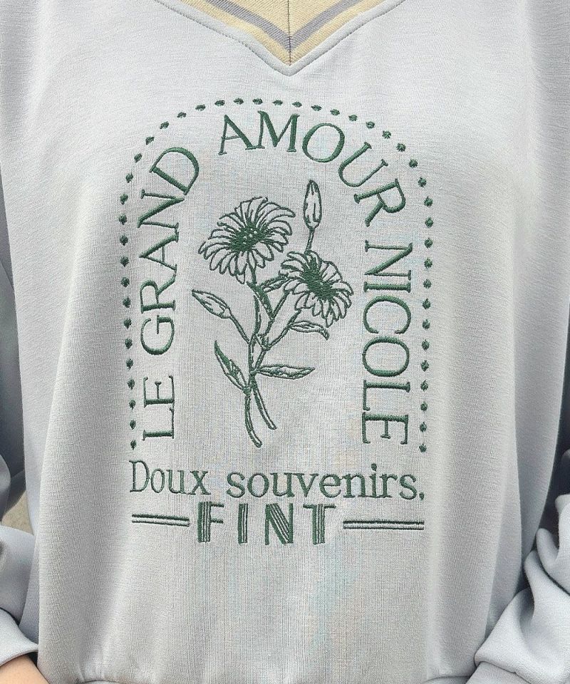 MARC JACOBS 刺繍ロゴ スウェット グレー Marc Jacobs Logo Sweatshirt (XL) | coupledroof
