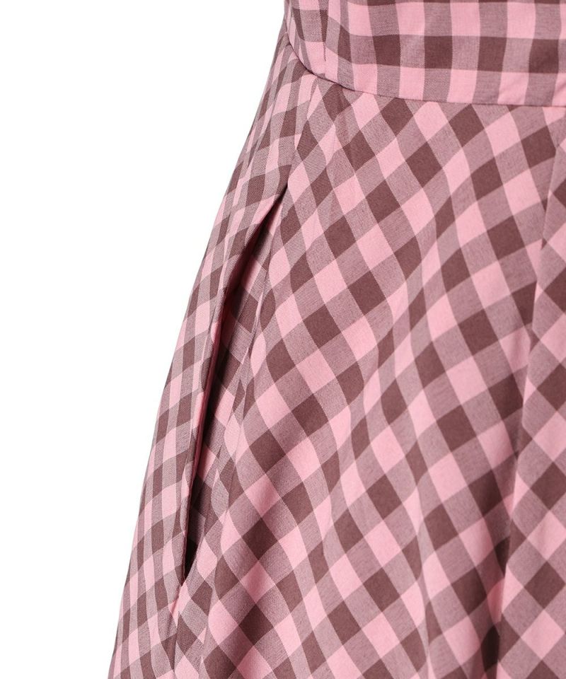 Side pocket (pink×brown)