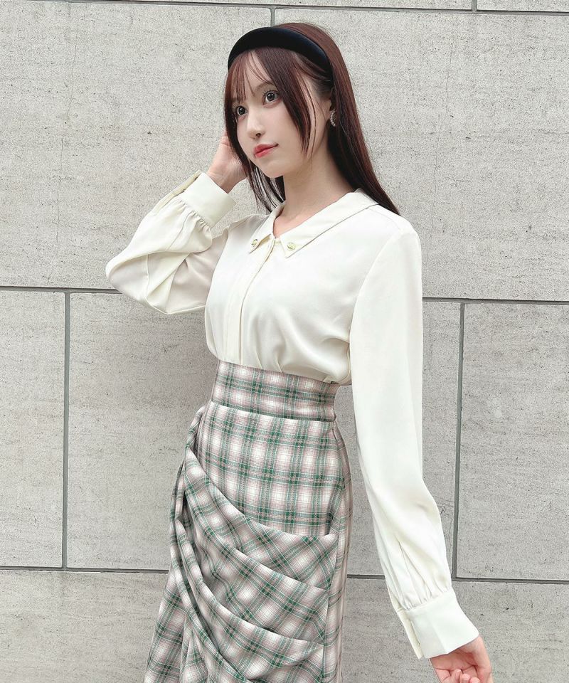 off white / 157cm / without scarf