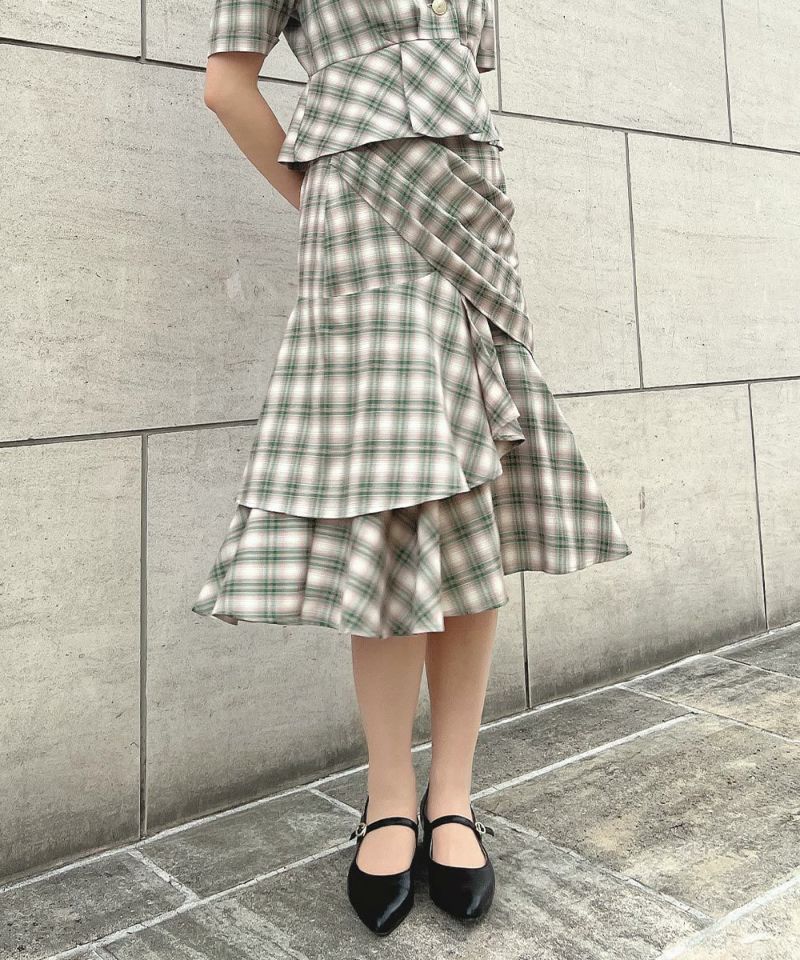 anplegant ウエストマークタックスカート