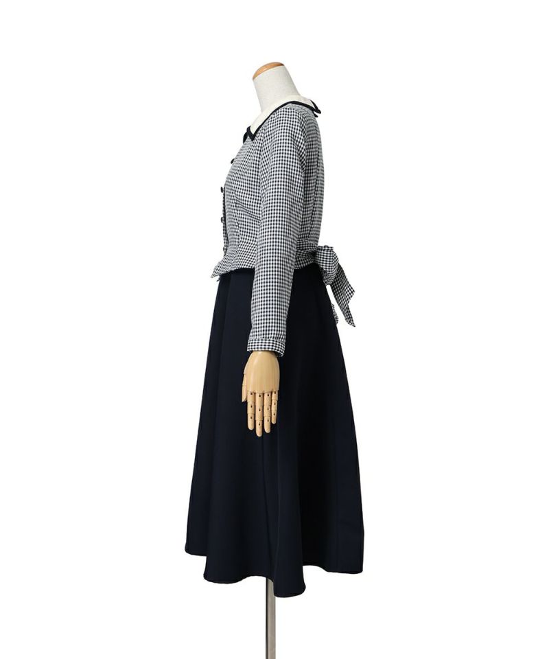 サイド (navy×white)
