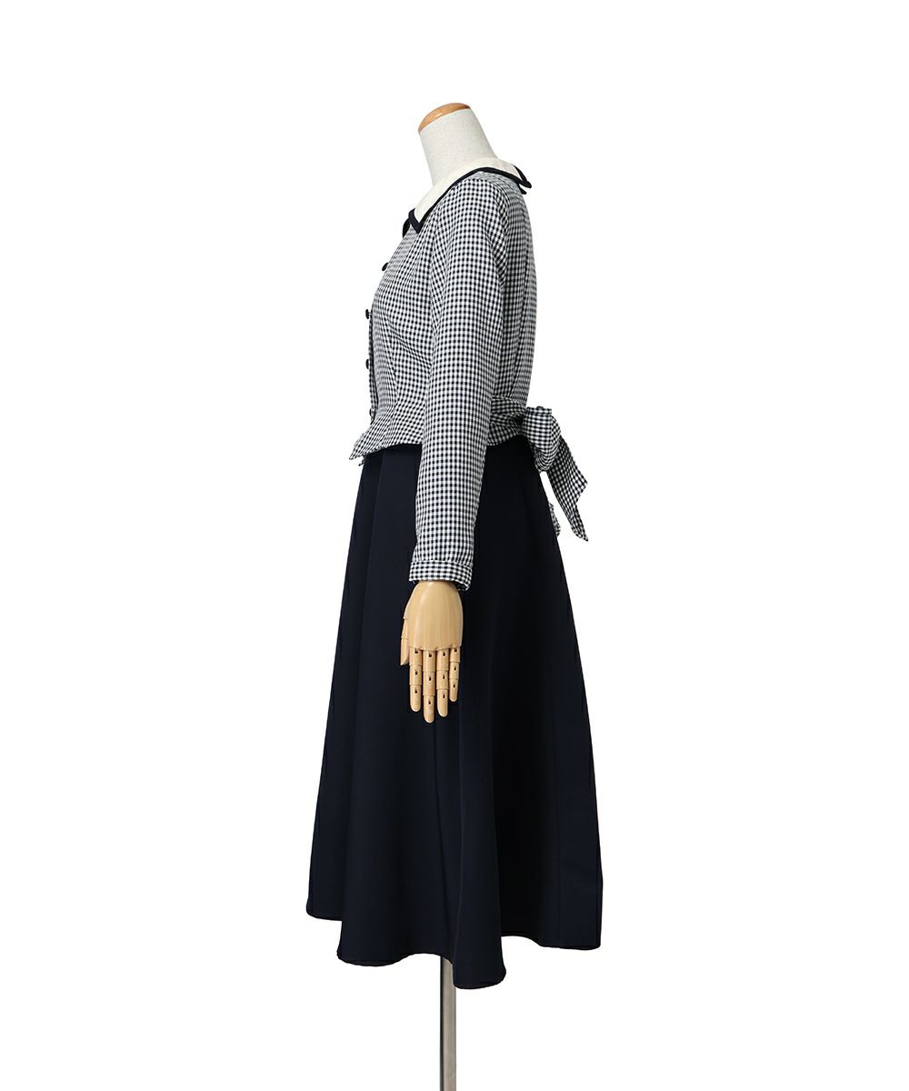 サイド (navy×white)