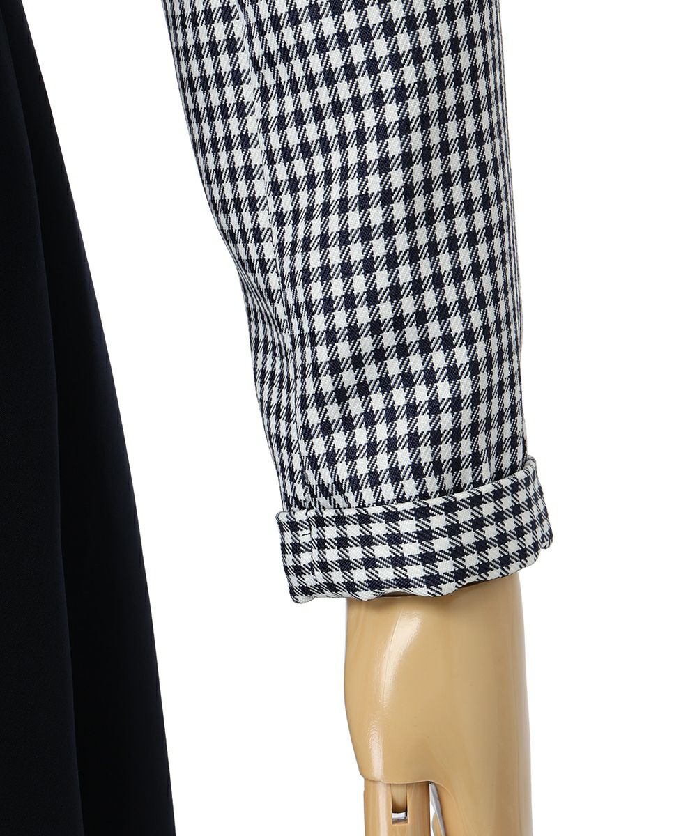 袖元 (navy×white)