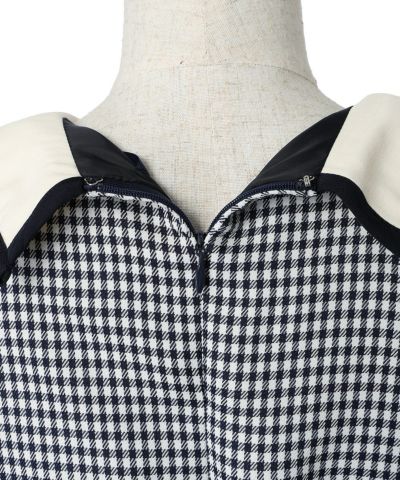 Back zipper (navy×white)