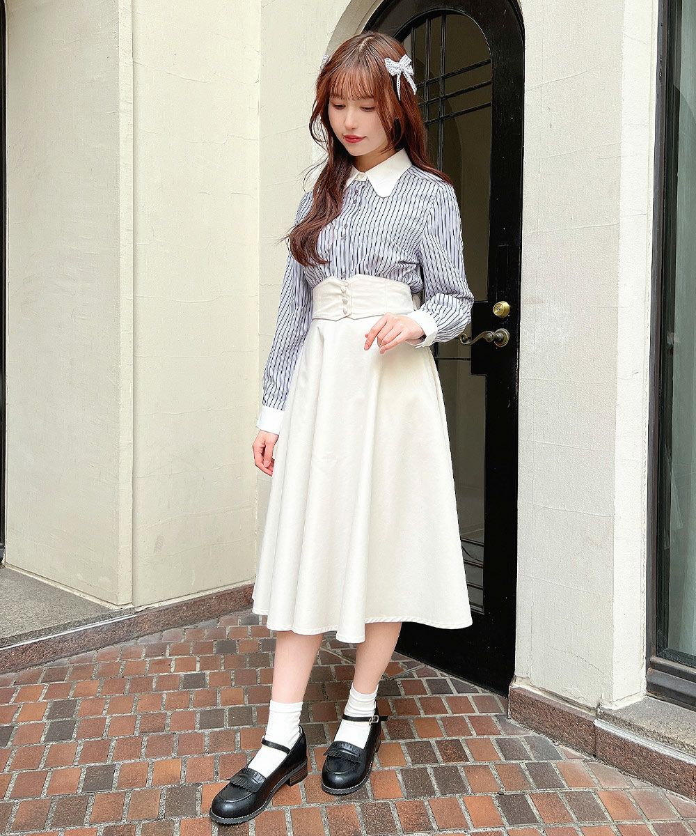 blue×white / 157cm
