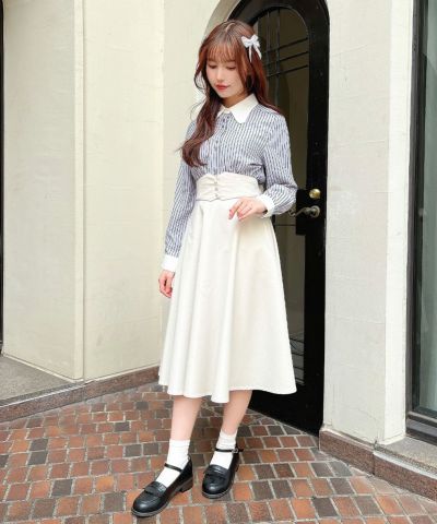 blue×white / 157cm