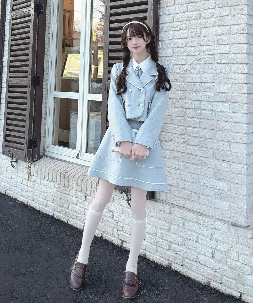 blue×white / 163cm
