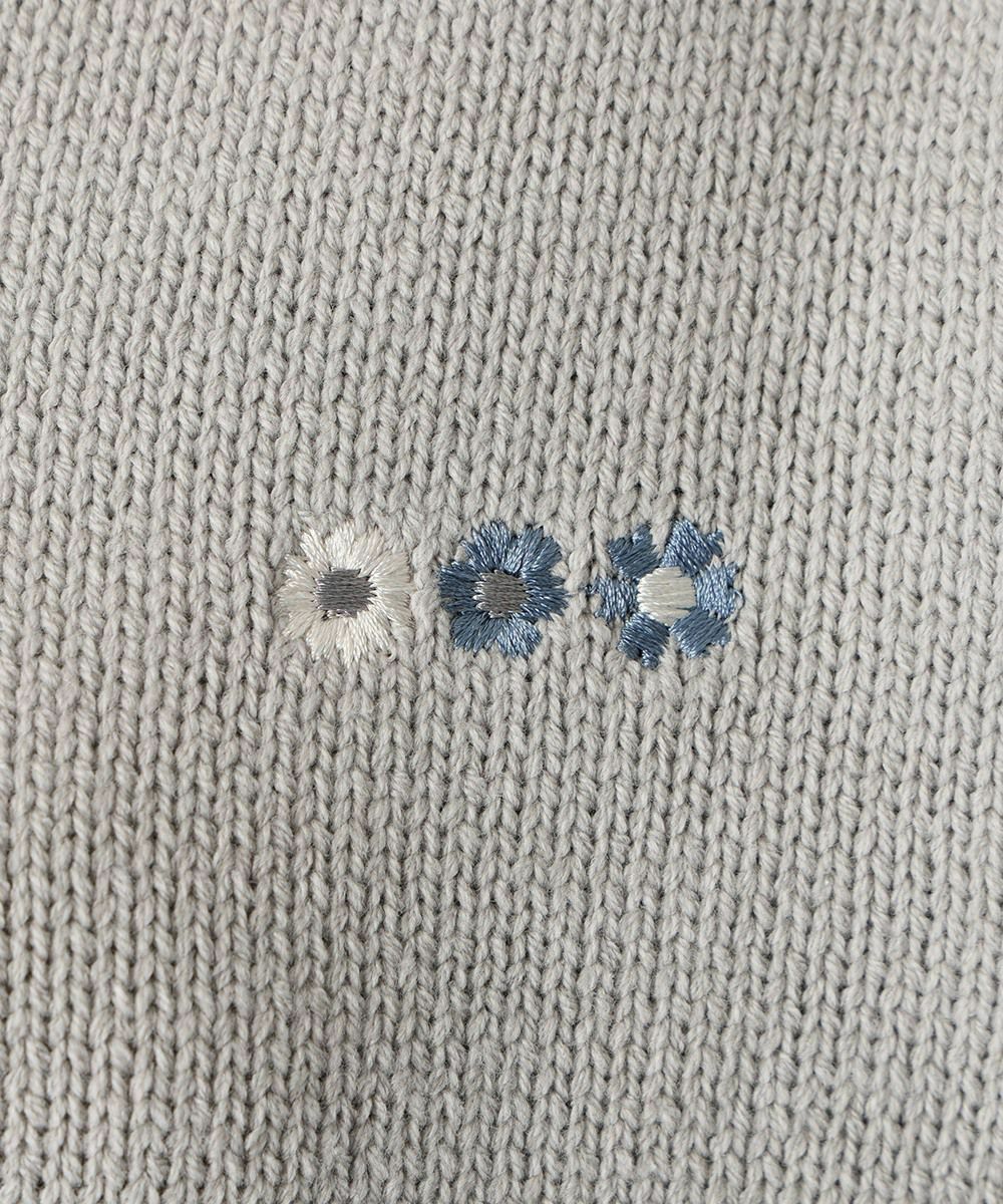 刺繍アップ (light gray)