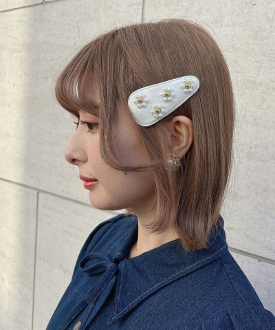 Pearl Margaret Hairpin/F i.n.t [53AB17a005]