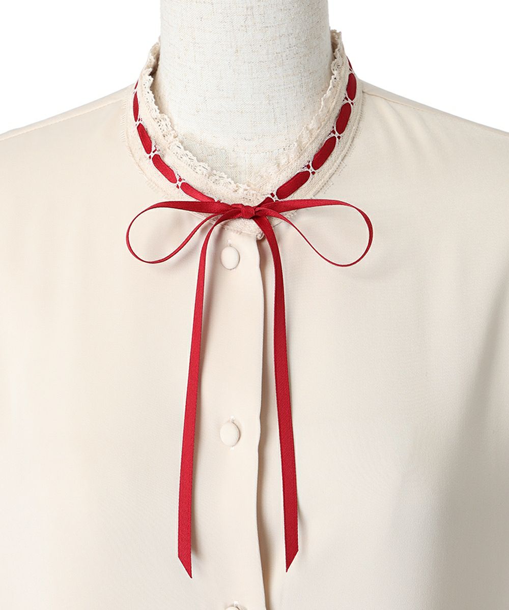 リボン (pink beige)