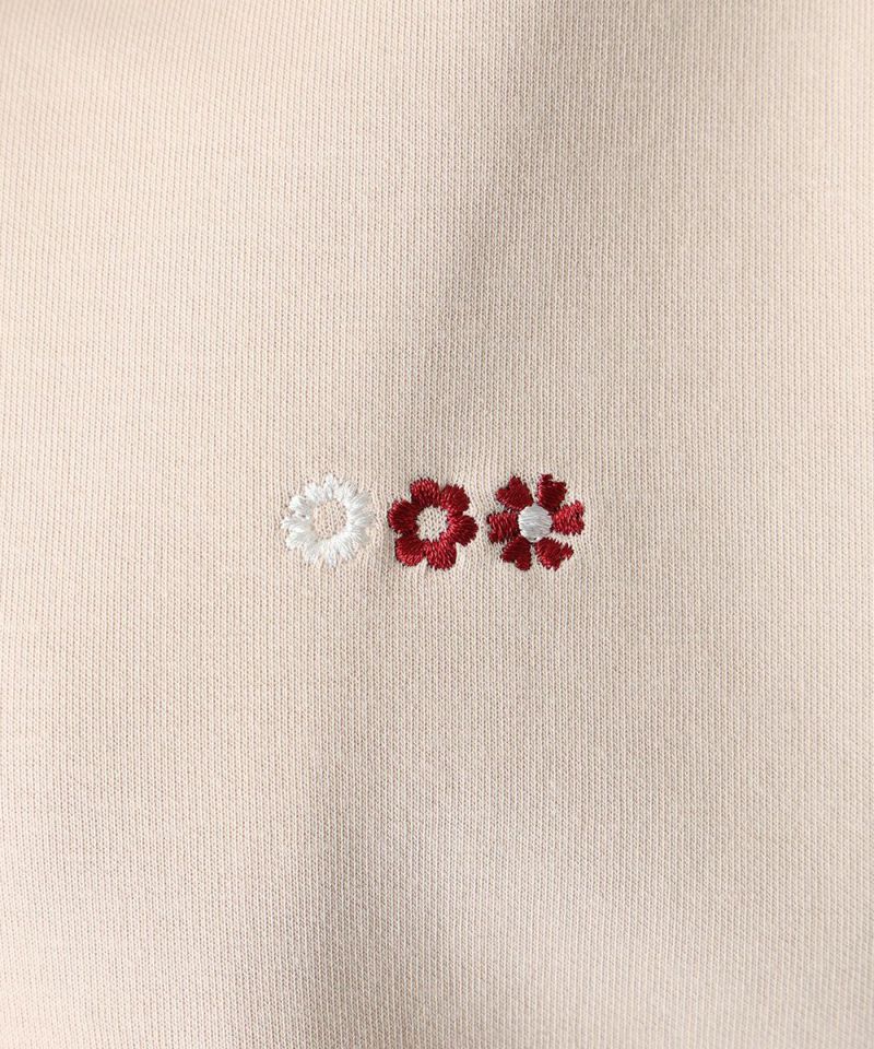 Front embroidery (pink beige)