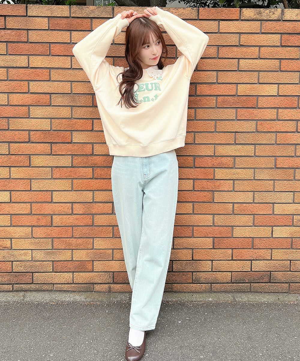 off white / 157cm / スウェットとのレイヤード