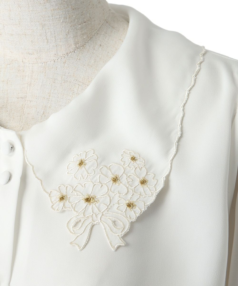刺繍 (off white)