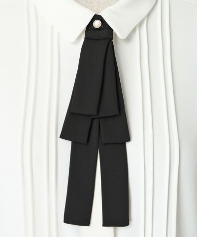 Ribbon tie-up (off white)