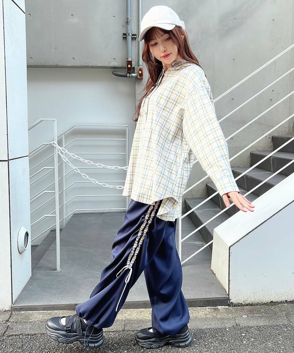 beige×blue / 157cm
