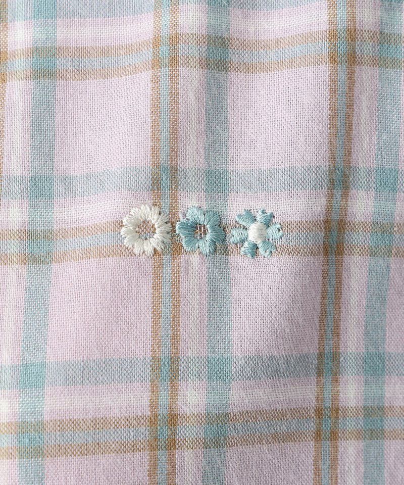 Embroidery (pink×blue)