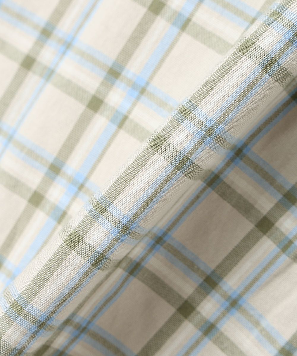 生地アップ (beige×blue)