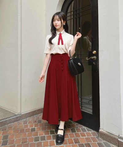 red / 157cm / Wearing size: 2