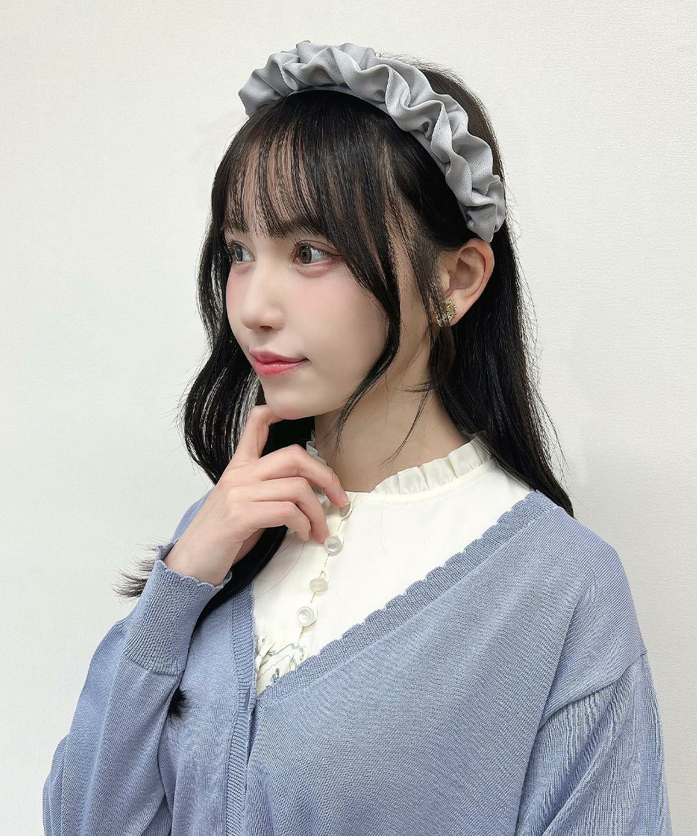 □ホイップギャザーサテンカチューシャ/F i.n.t [53AB17a007] | F