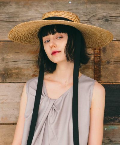 Wide brim raffia hat/COUPE LE COEUR [41PB01a001]