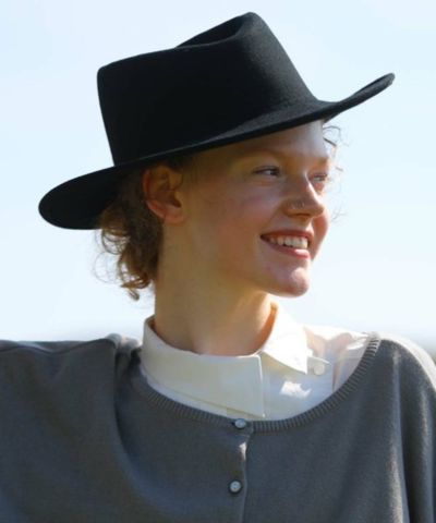 Wide brim wool hat/COUPE LE COEUR [43PB01a001]