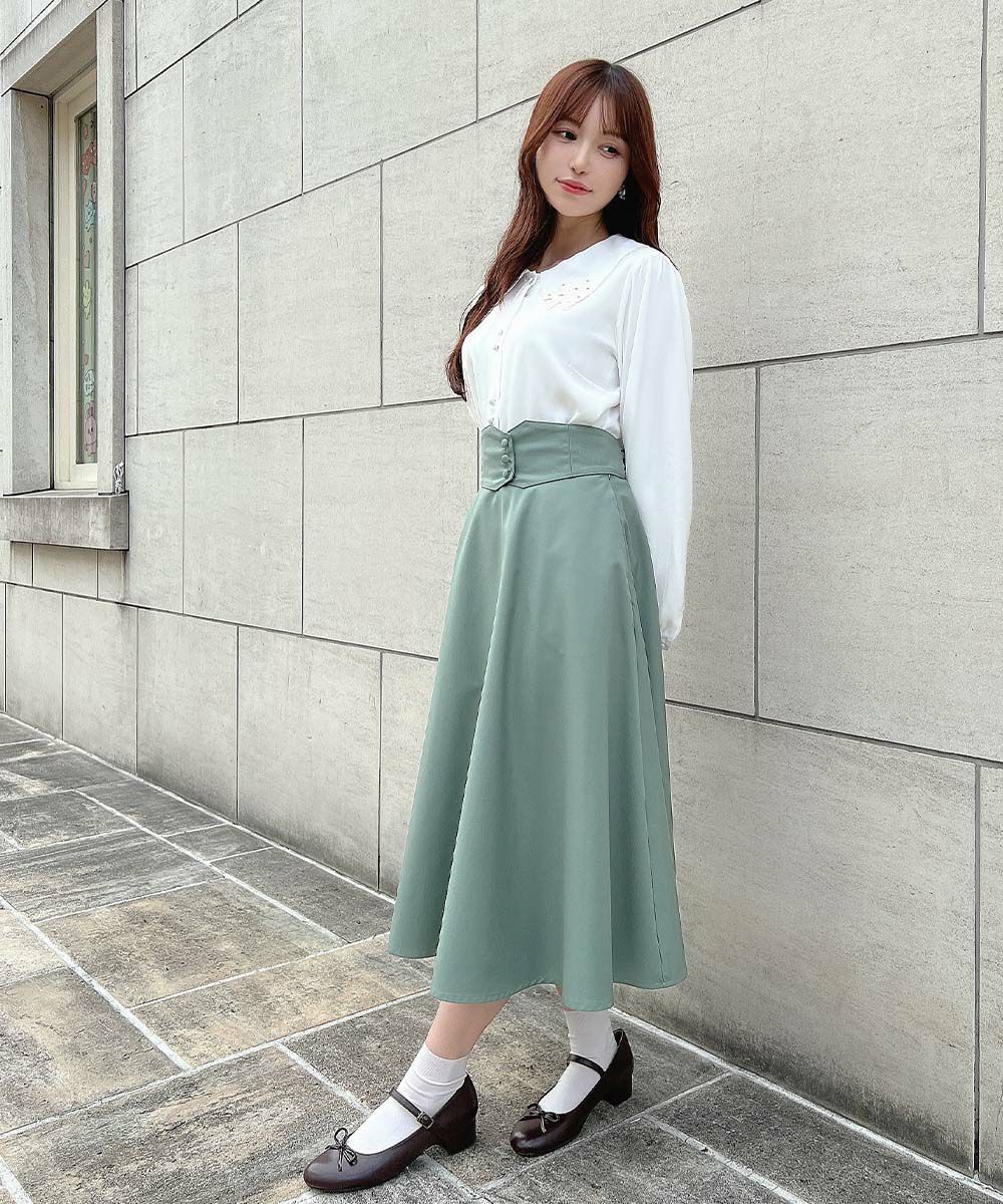 light green / 157cm / 着用サイズ：2
